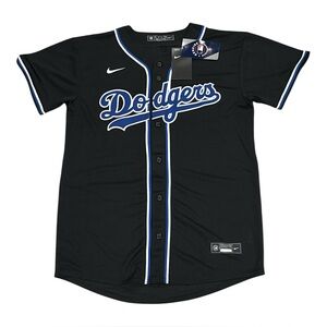 Nike Los Angeles Dodgers Black Stitched Official Baseball Jersey Youth XL NEW